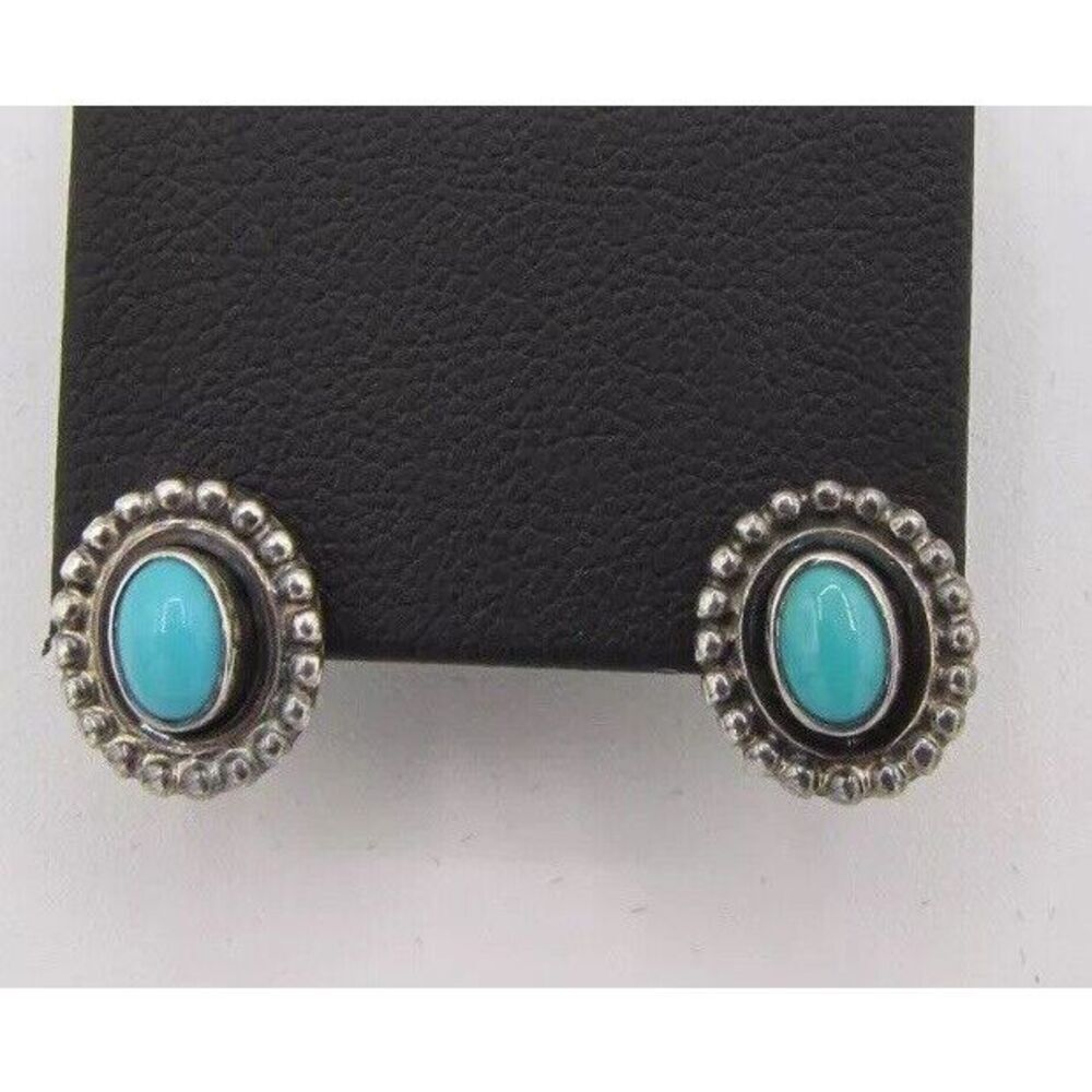 Nicky Butler Sleeping Beauty Turquoise Sterling Silver 925 earrings